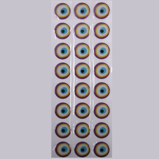 Gelb Nazar Amulet Face Sticker Aufkleber - FCNZ - Mytortenland